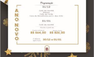 Pacote especial de ano novo do Hotel Bormon
